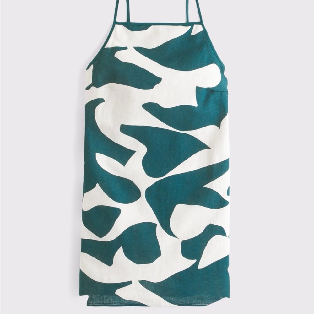 Abercrombie Linen Blend Apron Mini Dress - Picture 3 of 3